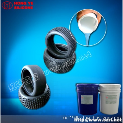 Platinum cured silicone rubber for tire mold